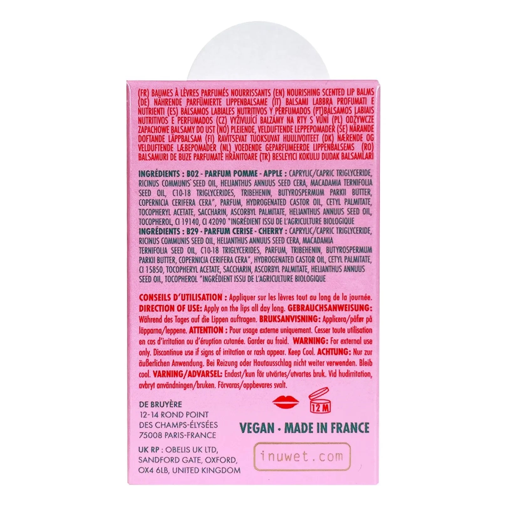 Inuwet - Star Sequin Lip Balms - Set of 2