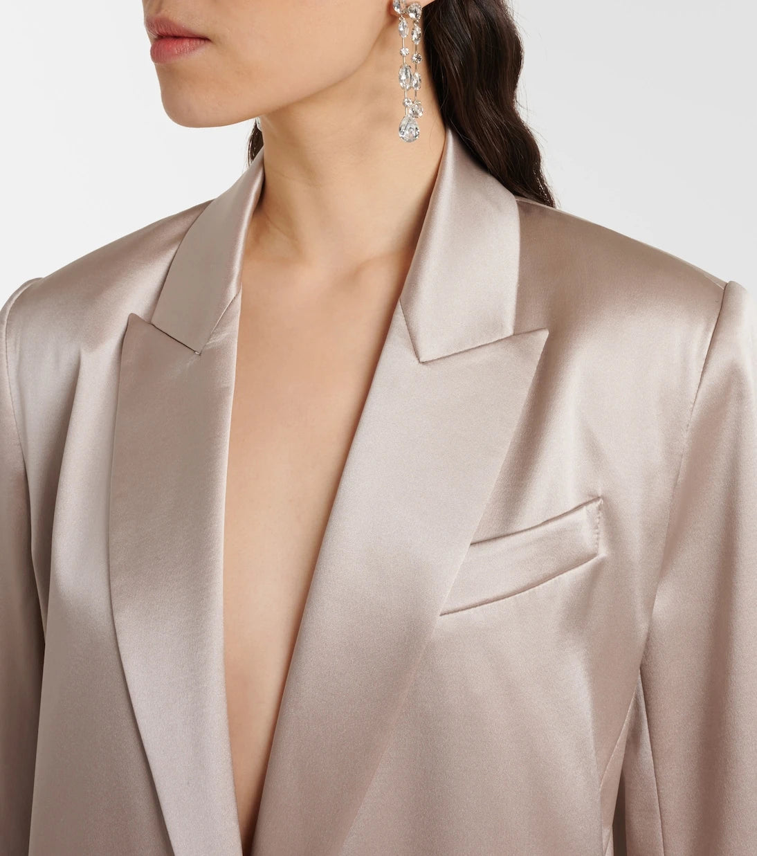 The Sei - Oversized silk satin blazer