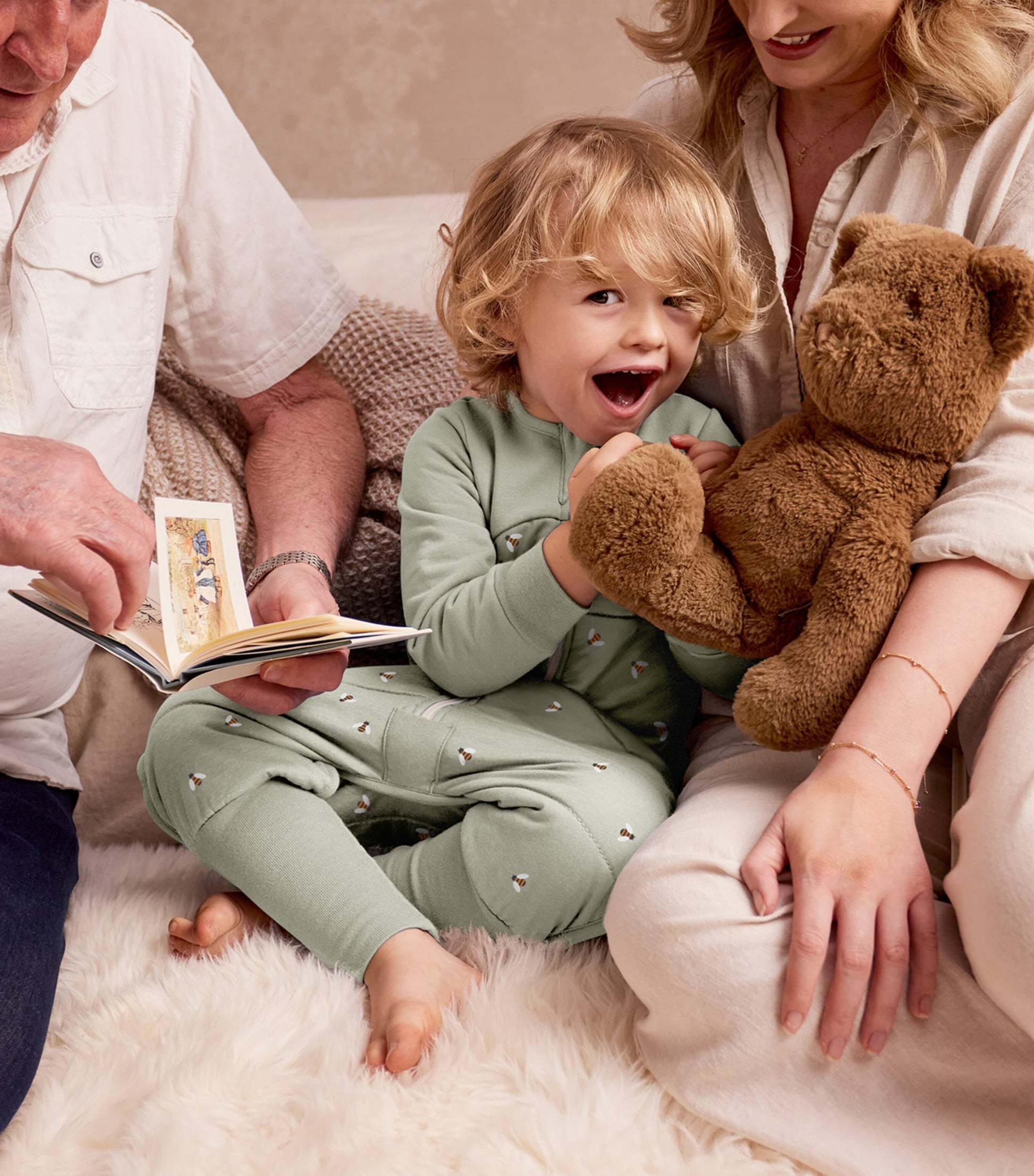 Love to Dream 2.5 Tog Stretch-Cotton Bee Playsuit (12-24 Months)