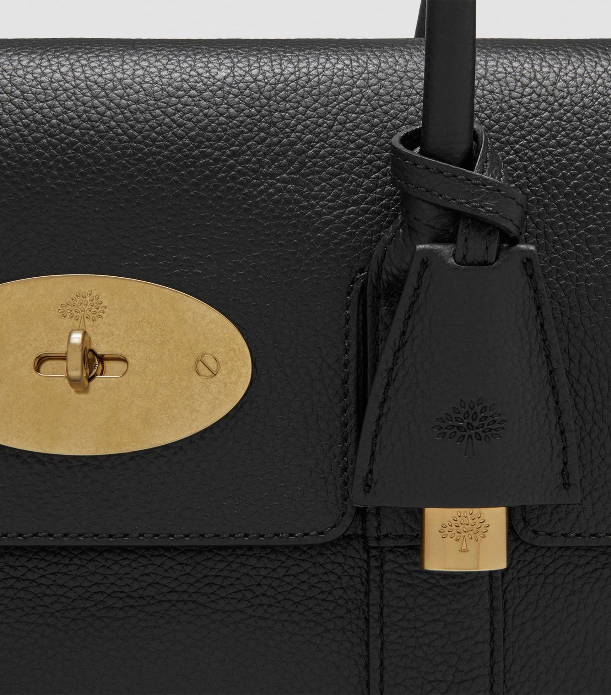 Mulberry Black Leather Bayswater Shoulder Bag