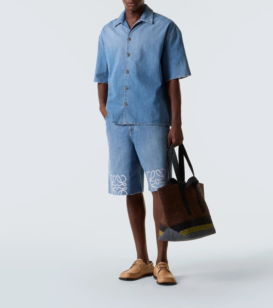 Loewe - قميص بولينج دينم Anagram