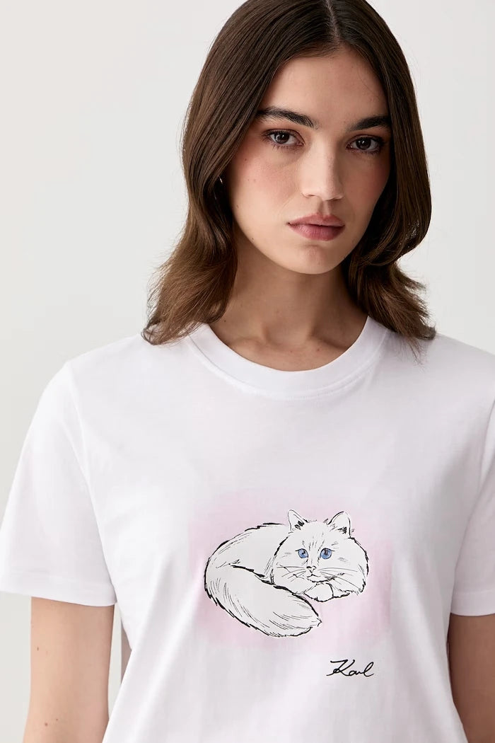 Karl Lagerfeld тениска дамска от памук