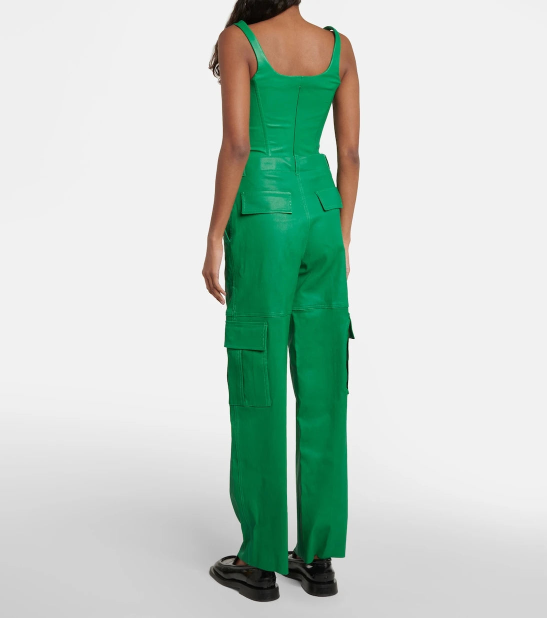Stouls - Axel leather cargo pants