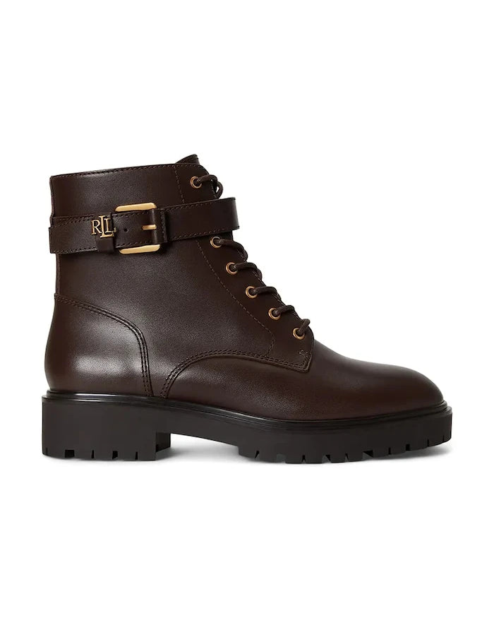 Lauren Ralph Lauren Kadın Deri Chelsea Bot Allyson Logo
