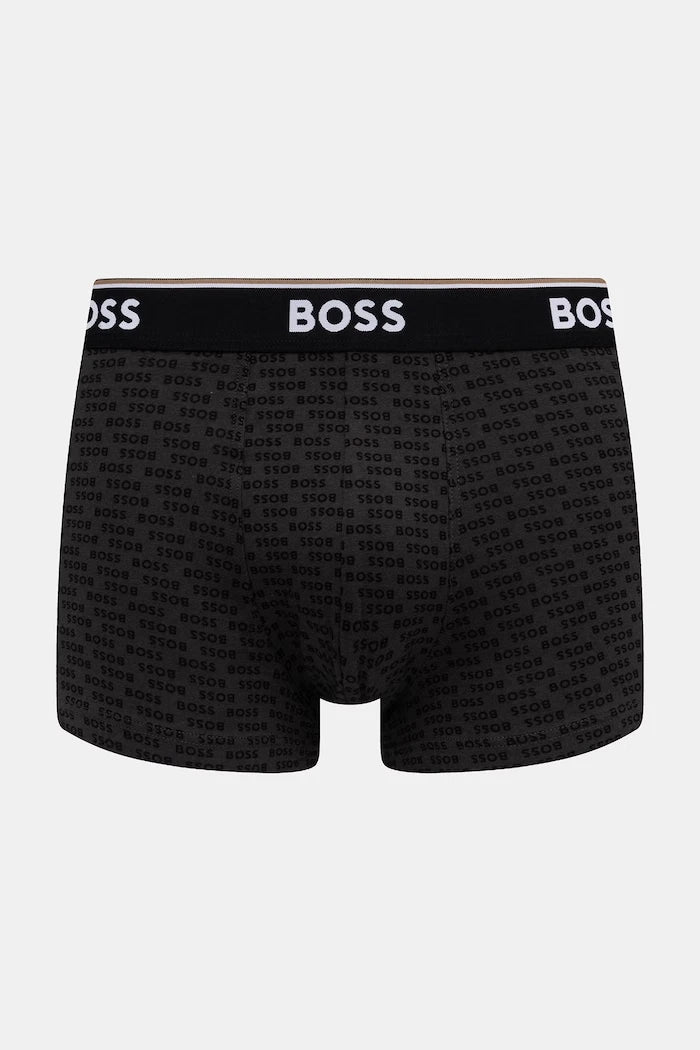 BOSS erkek pamuklu elastan boxer trunk 3P Power Desig 3 adet