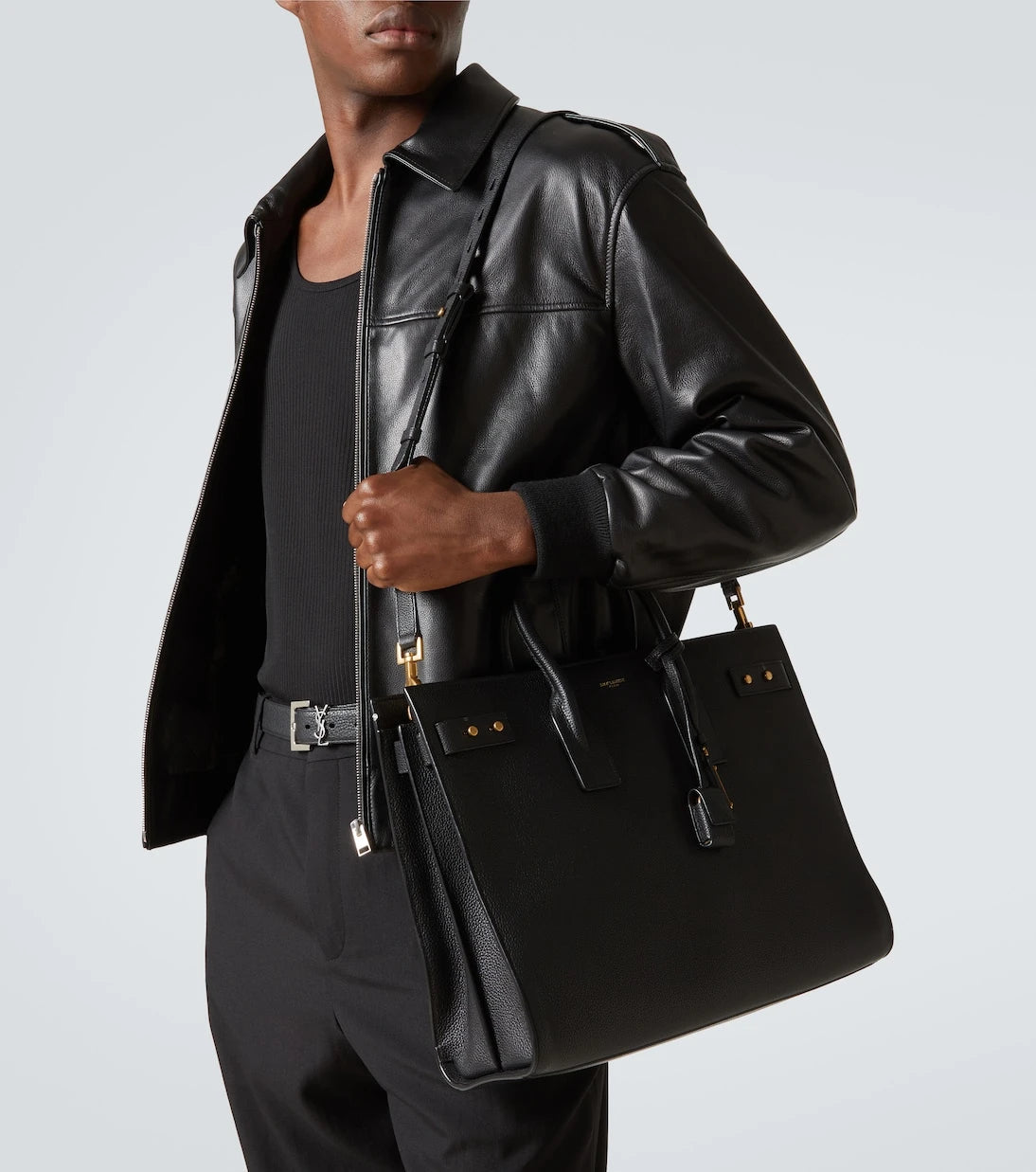 Saint Laurent - Sac De Jour Thin Large leather tote bag