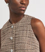 Sandro Paris Brown Tweed Vest