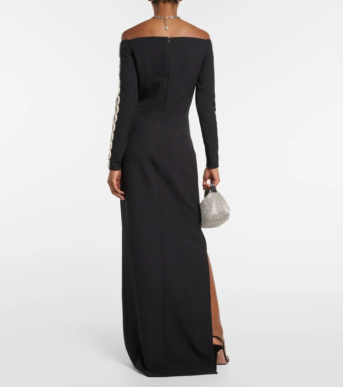 Safiyaa - Maimie crystal-embellished crêpe gown