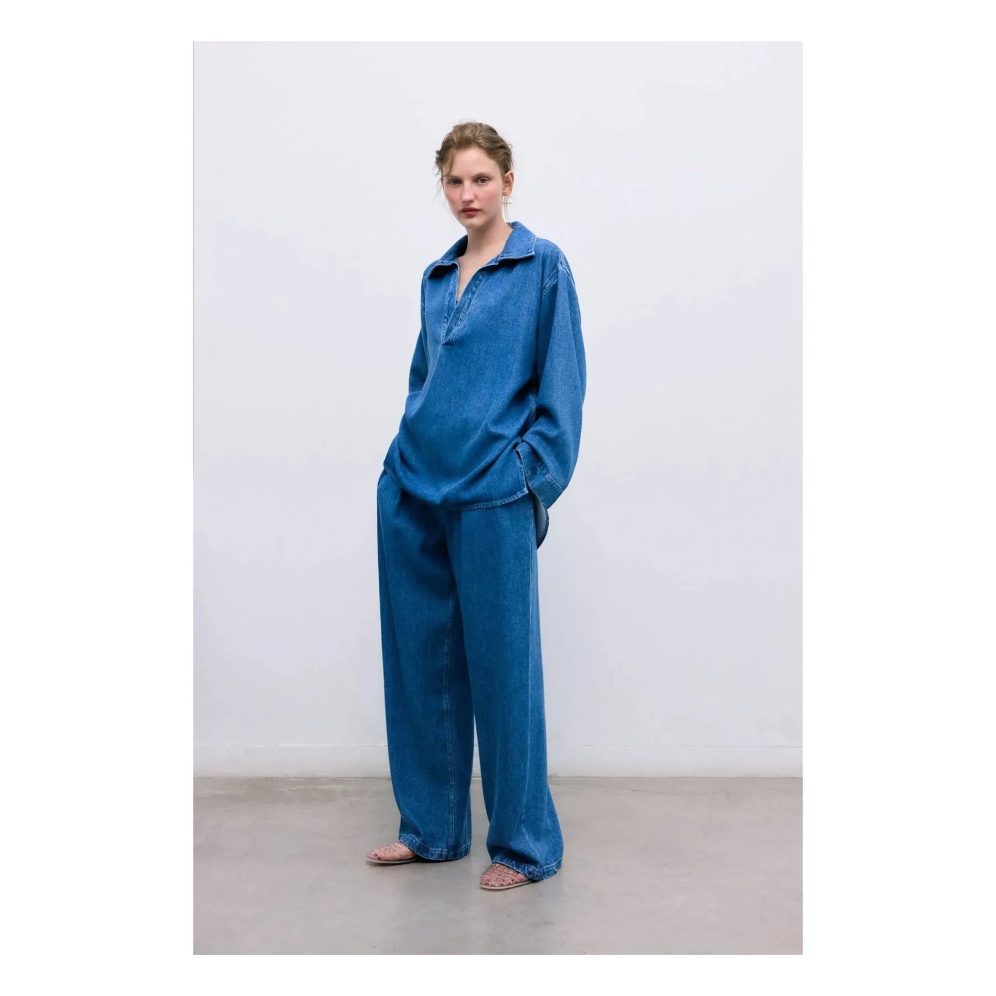 the new society - Jean Tencel | Denim blue