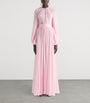 Givenchy Pink Silk Balloon-Sleeve Maxi Dress
