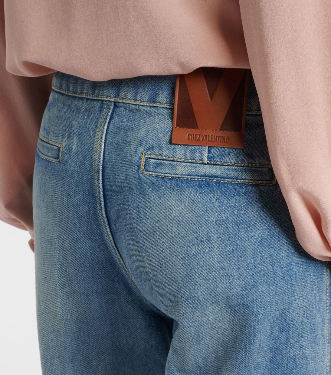 Valentino - VGold mid-rise wide-leg jeans