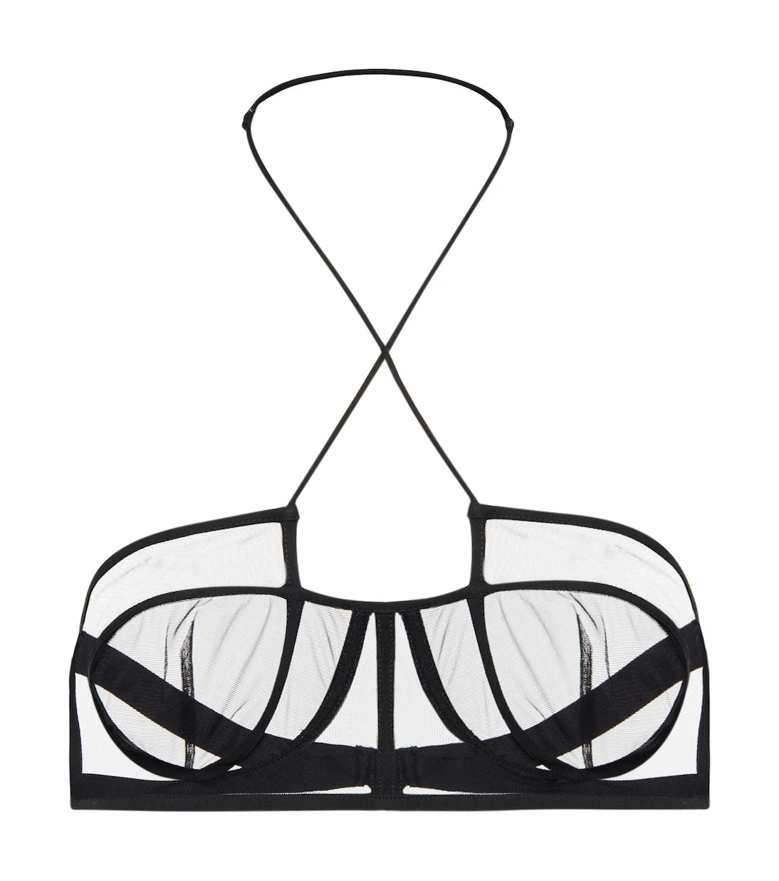 Nensi Dojaka - Mesh halterneck bra