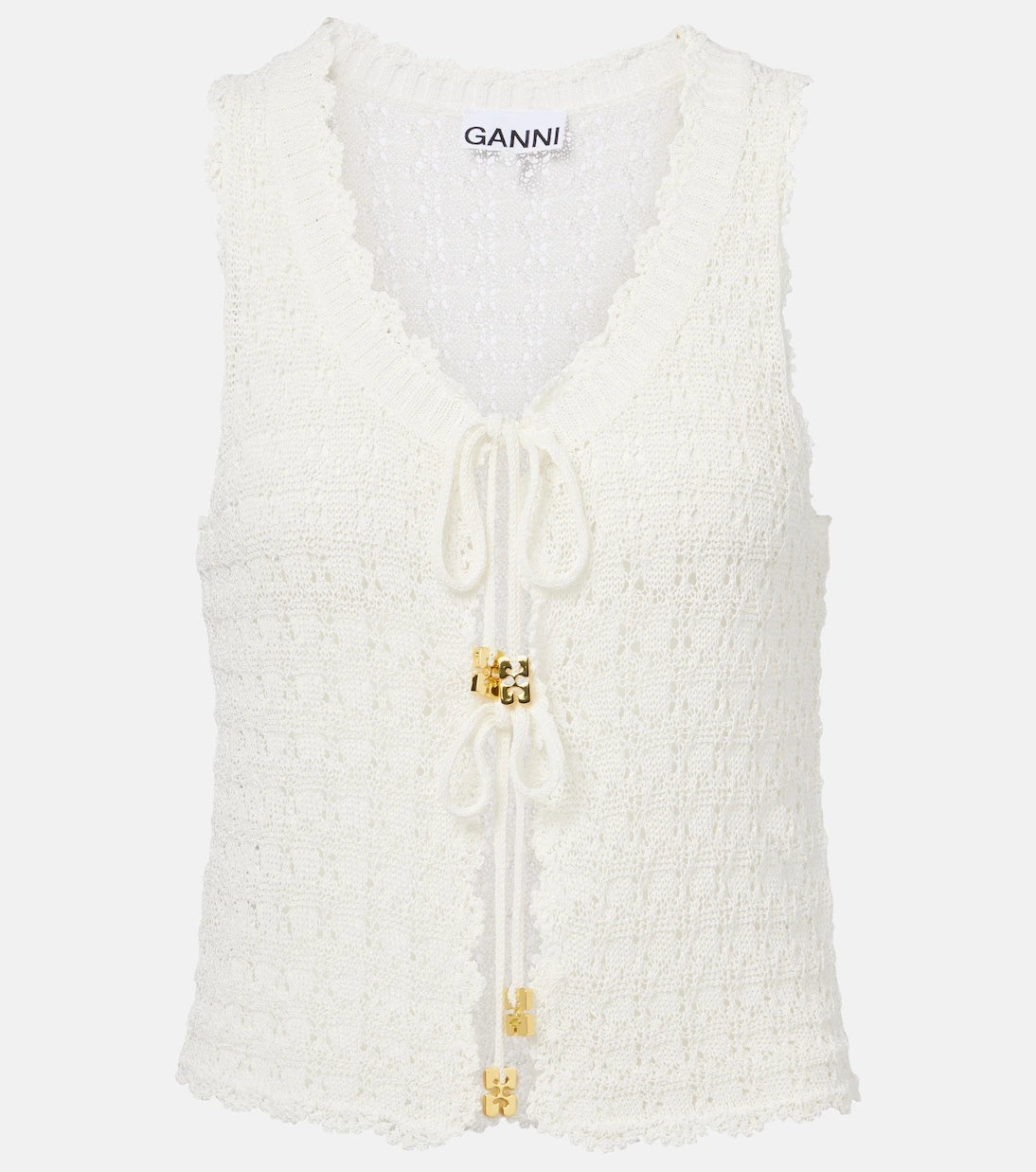 Ganni - Crochet top