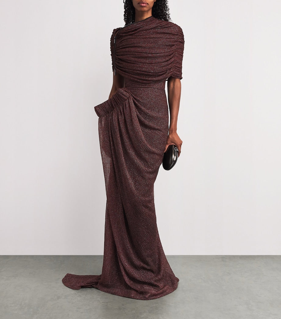 Metallic Annika Cape BLOOD WEB