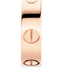 Rose Gold LOVE Wedding Band