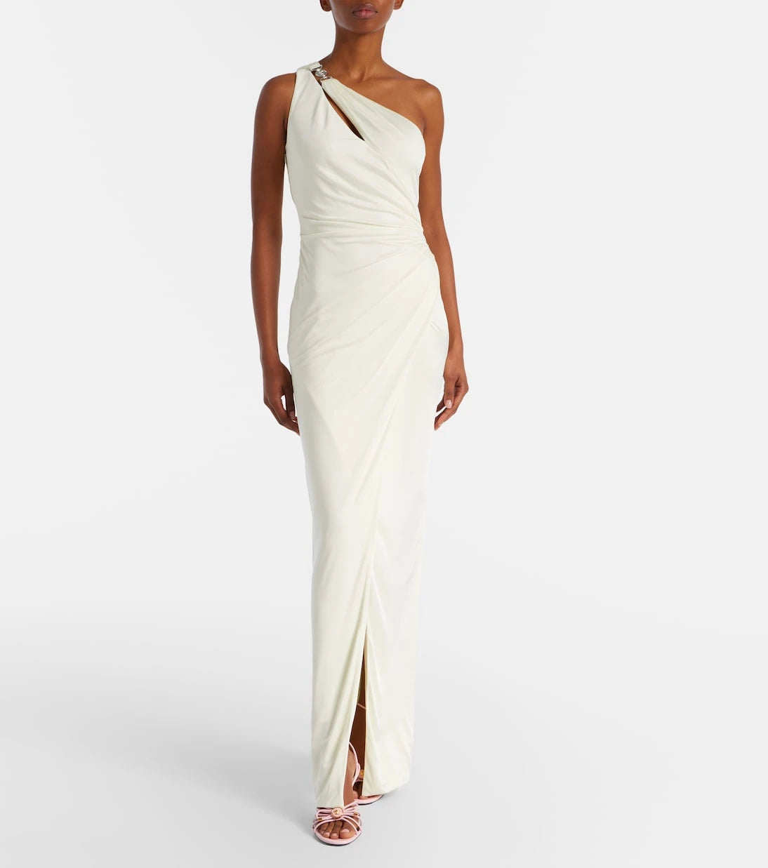 Versace - Medusa '95 gathered jersey gown