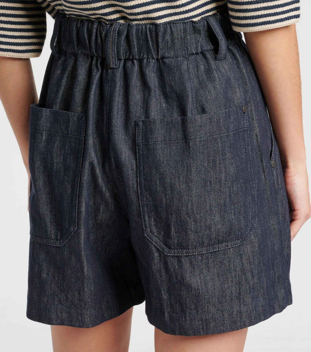 Brunello Cucinelli - Denim Bermuda shorts
