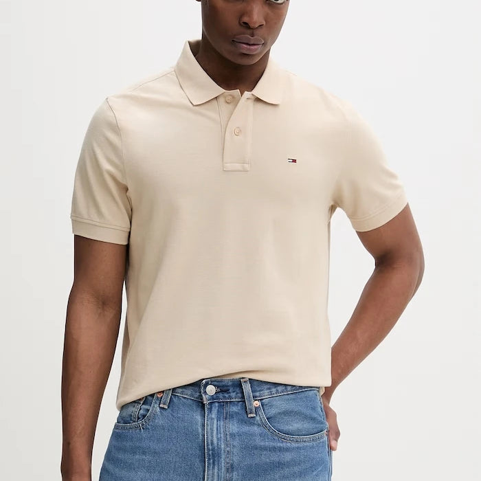 Tommy Jeans тениска с яка мъжка от памук
