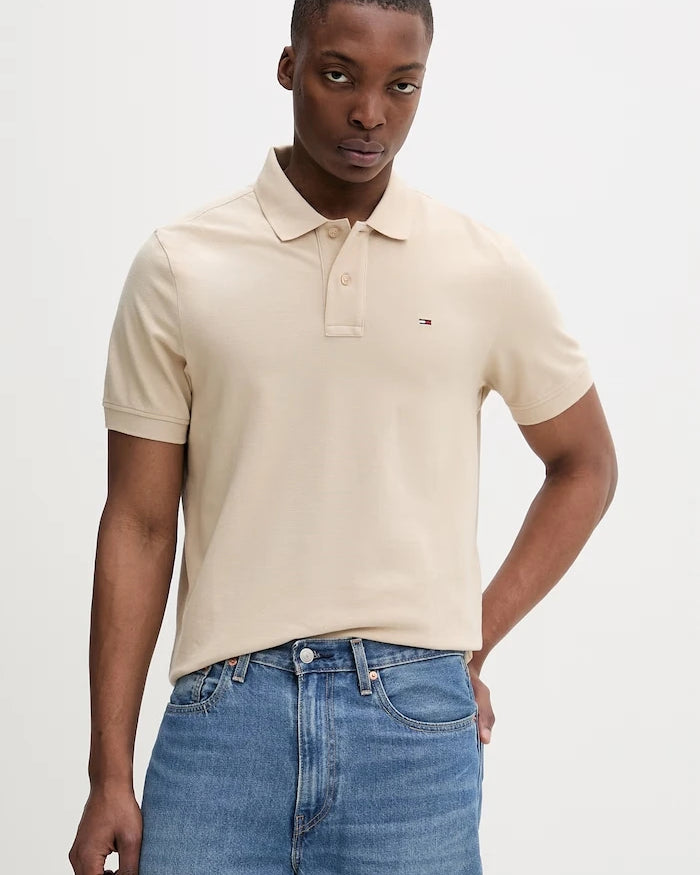 Tommy Jeans erkek pamuklu yakalı tişört