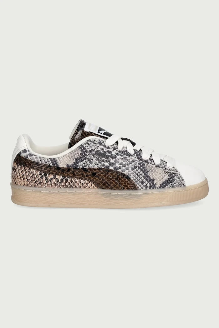 Suede Snake kadın deri spor ayakkabı