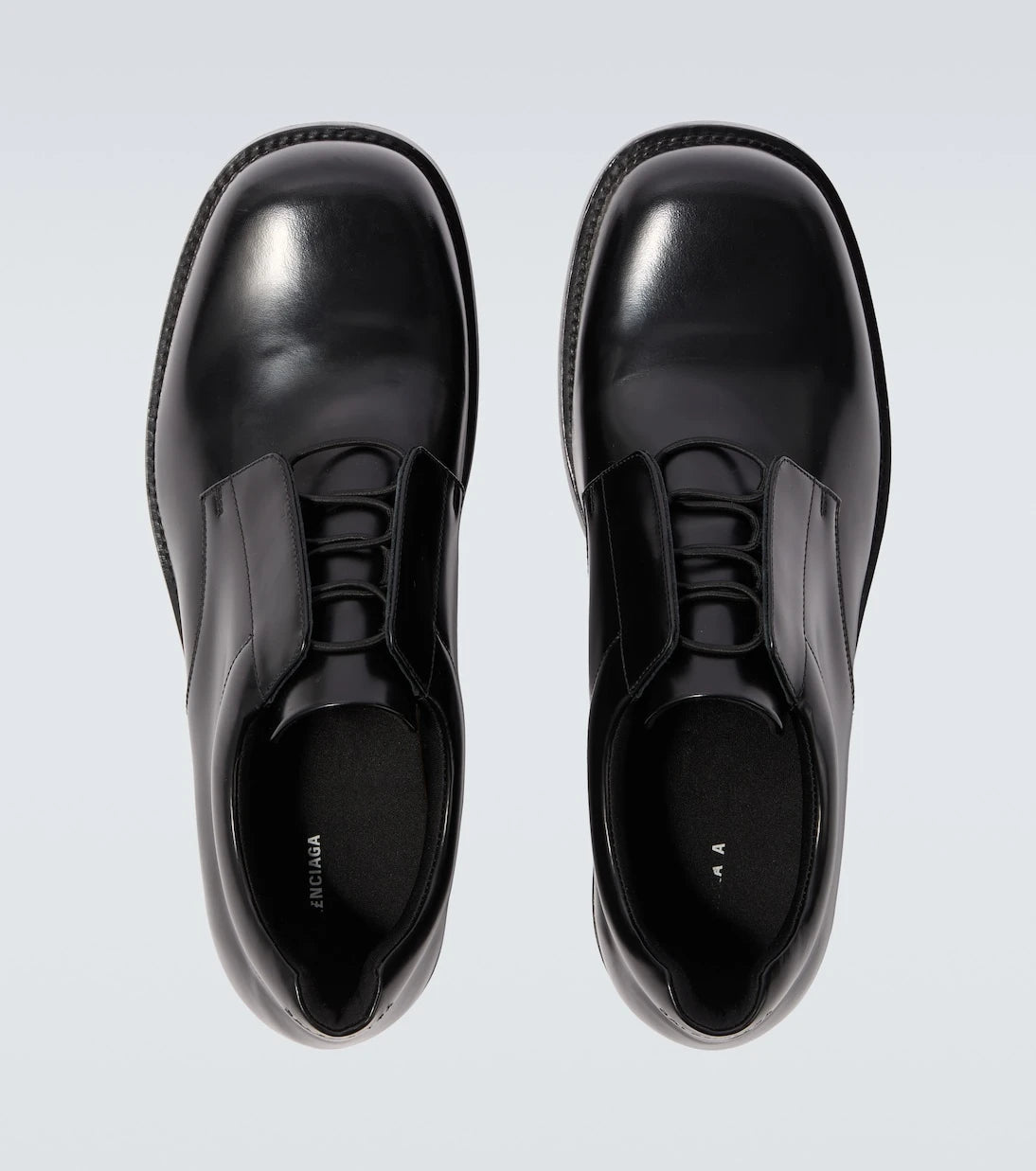Balenciaga - Brushed leather Derby shoes