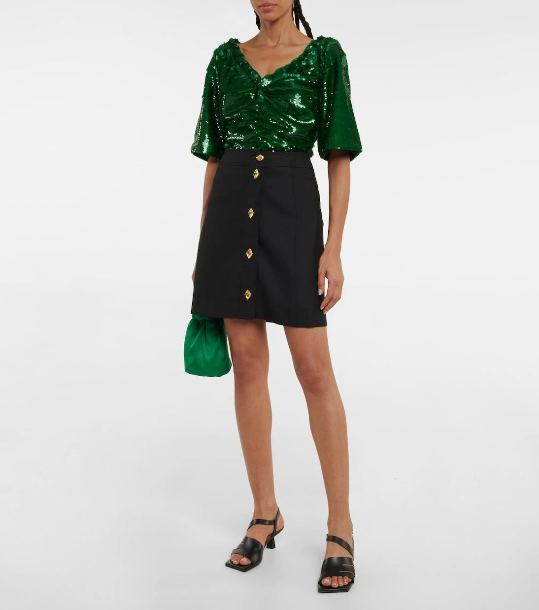Ganni - Sequined top