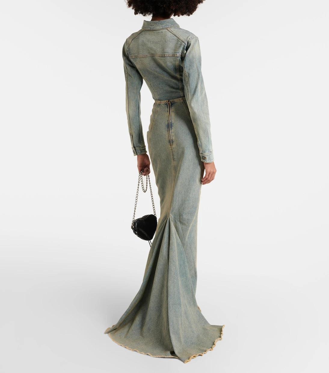 Entire Studios - Caudal Fin paneled denim maxi skirt