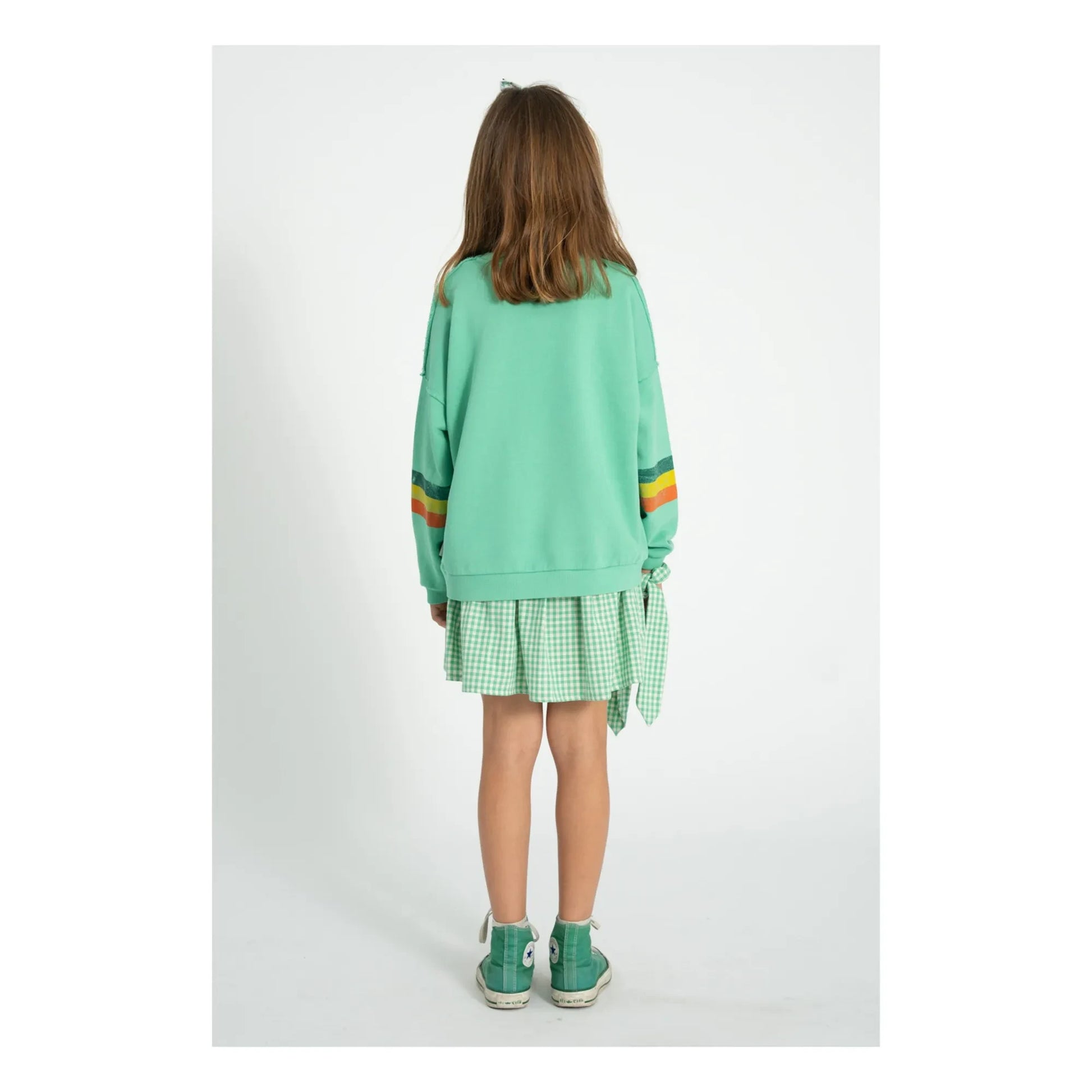 Piupiuchick - Striped Sweat Organic Cotton | Green