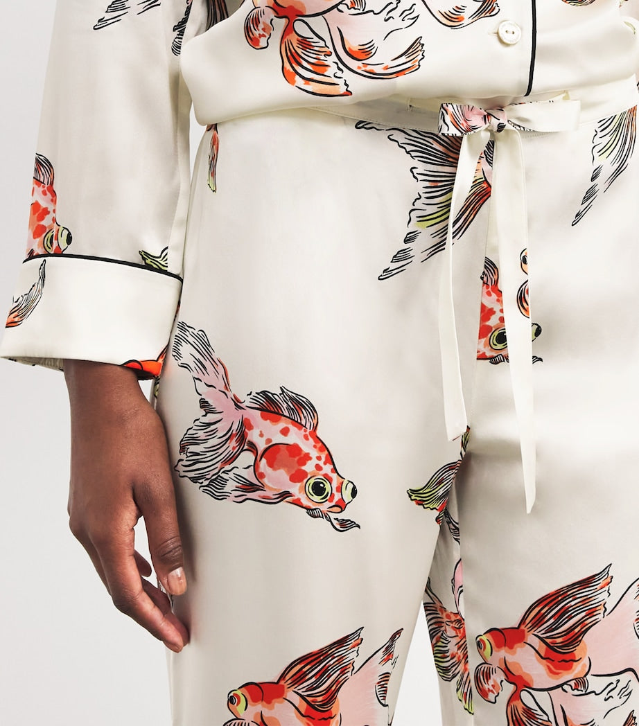 Olivia von Halle Multi Silk Lila Cora Pyjama Set