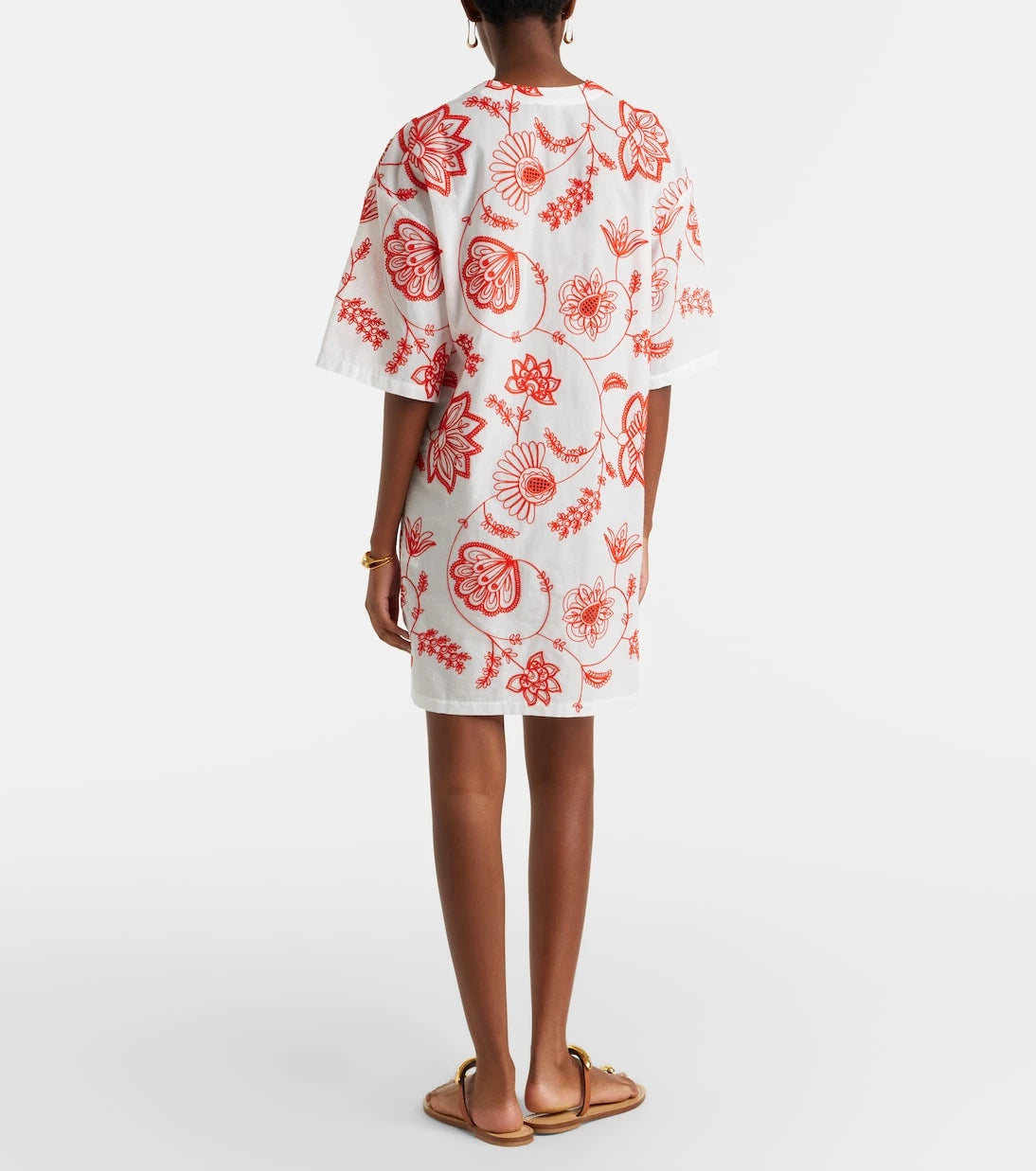 Eres - Levia embroidered cotton-blend minidress