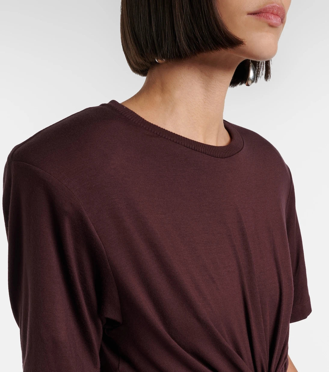 Magda Butrym - Floral-appliqué jersey T-shirt