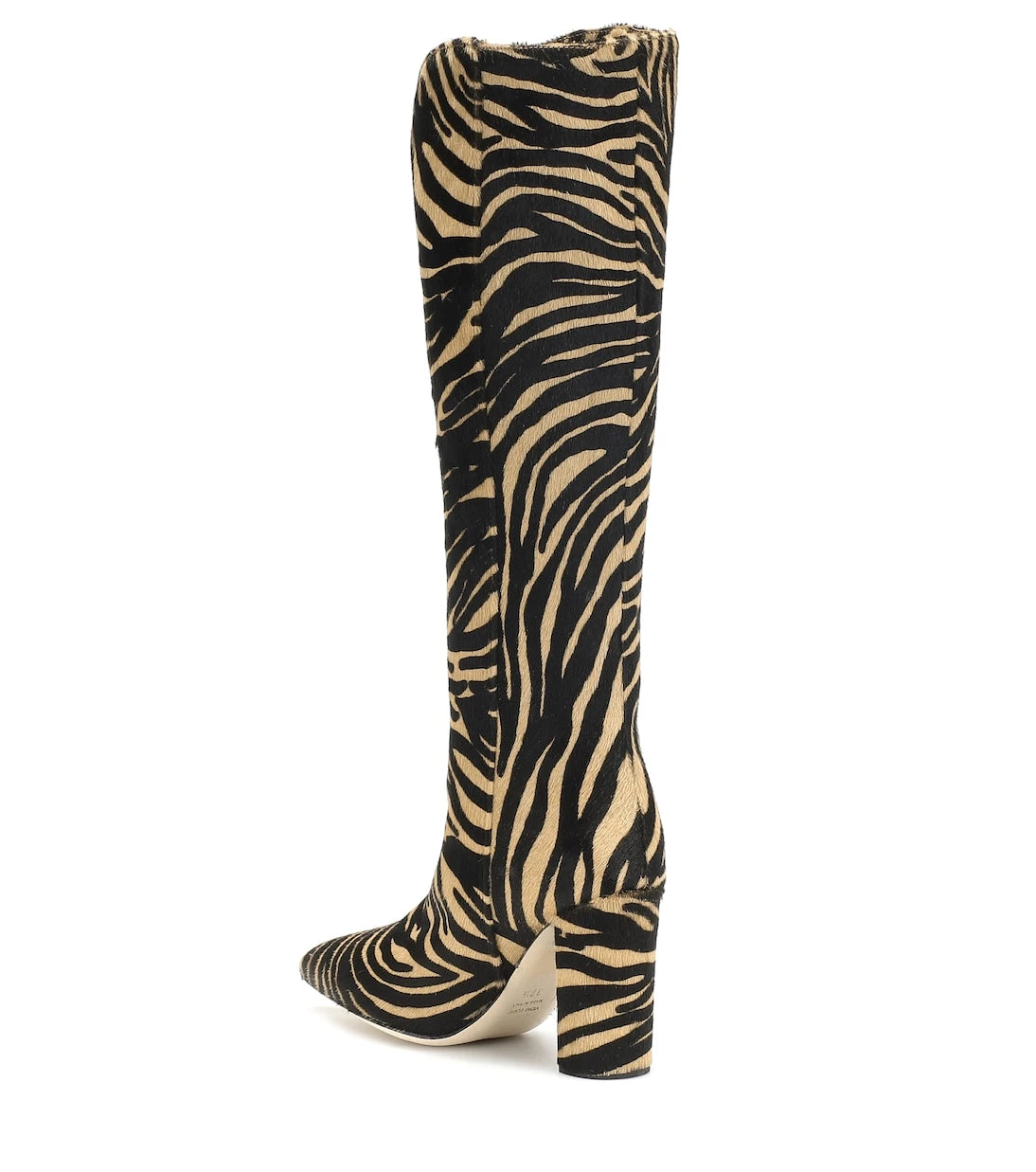 Paris Texas - Zebra-print calf hair knee-high boots