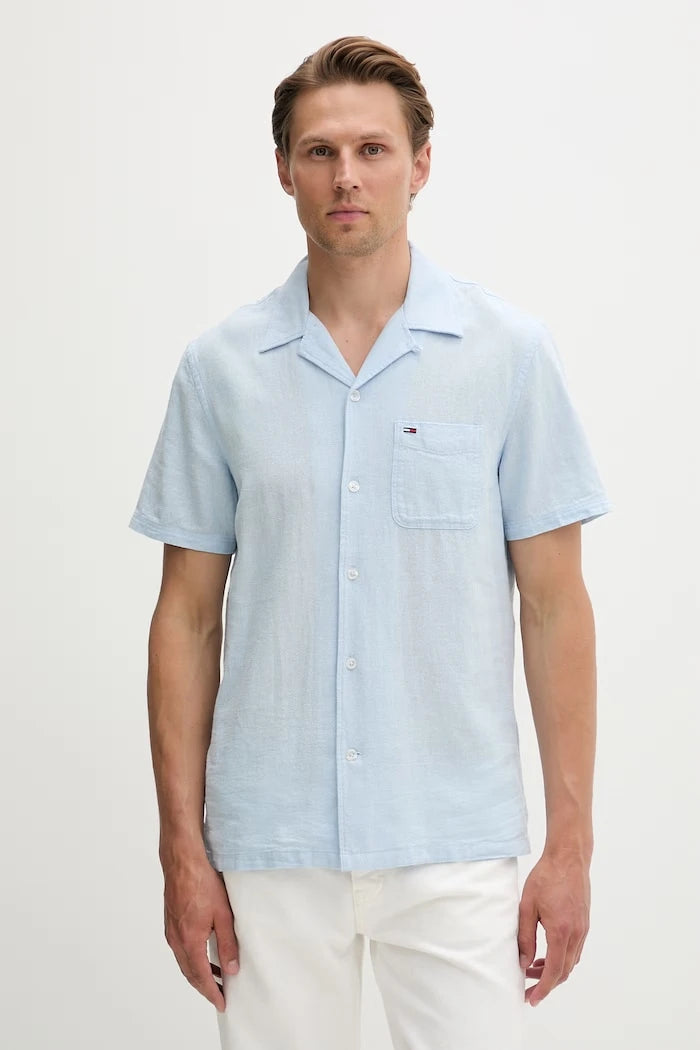 Tommy Jeans erkek keten gömlek