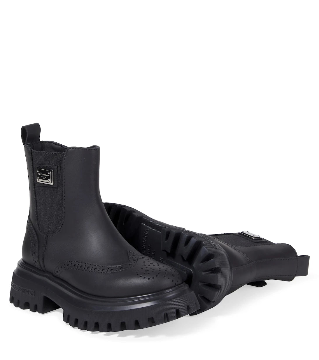Dolce&Gabbana Kids - Beatles leather Chelsea boots
