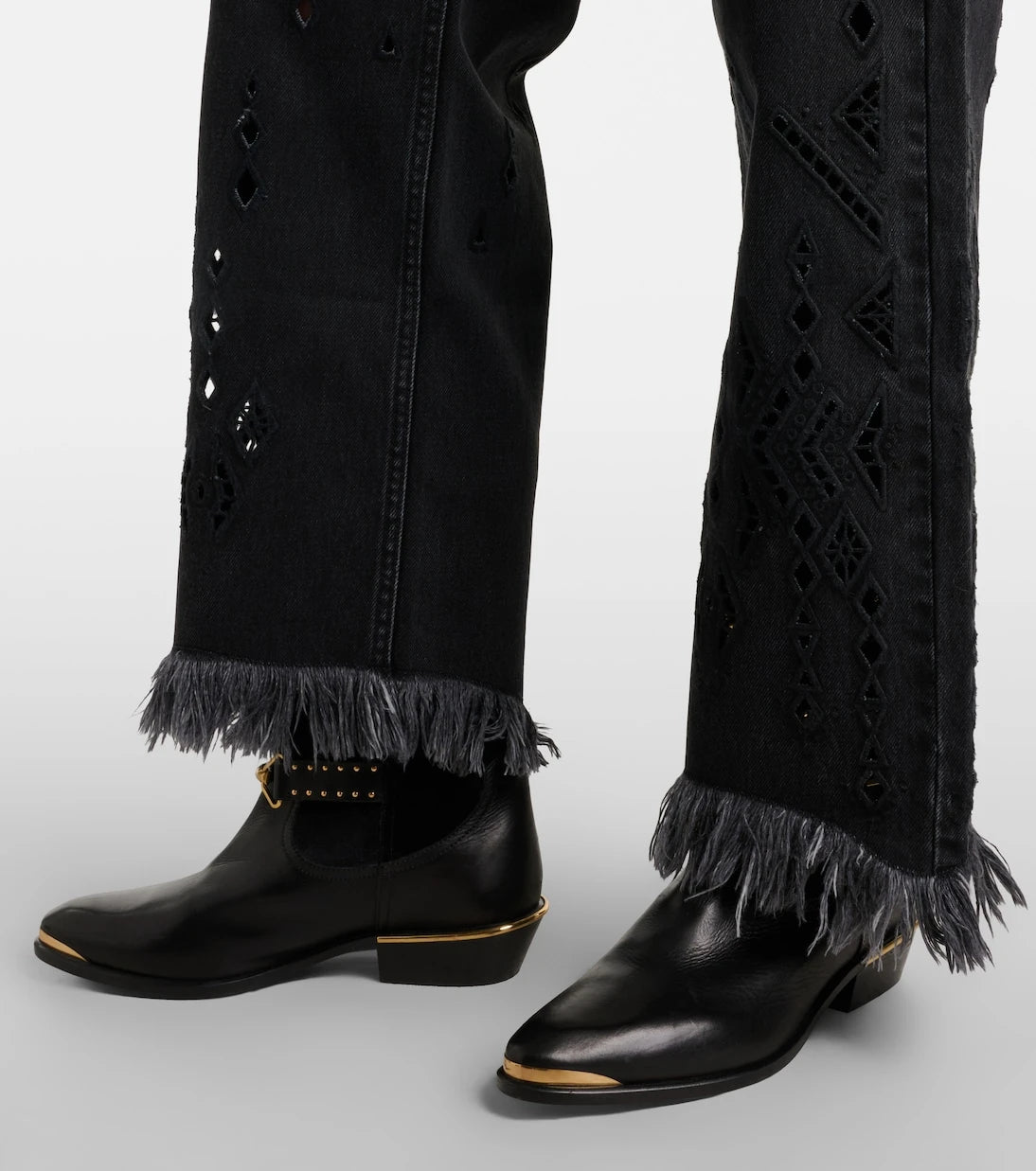 Isabel Marant - Amia broderie anglaise flared jeans