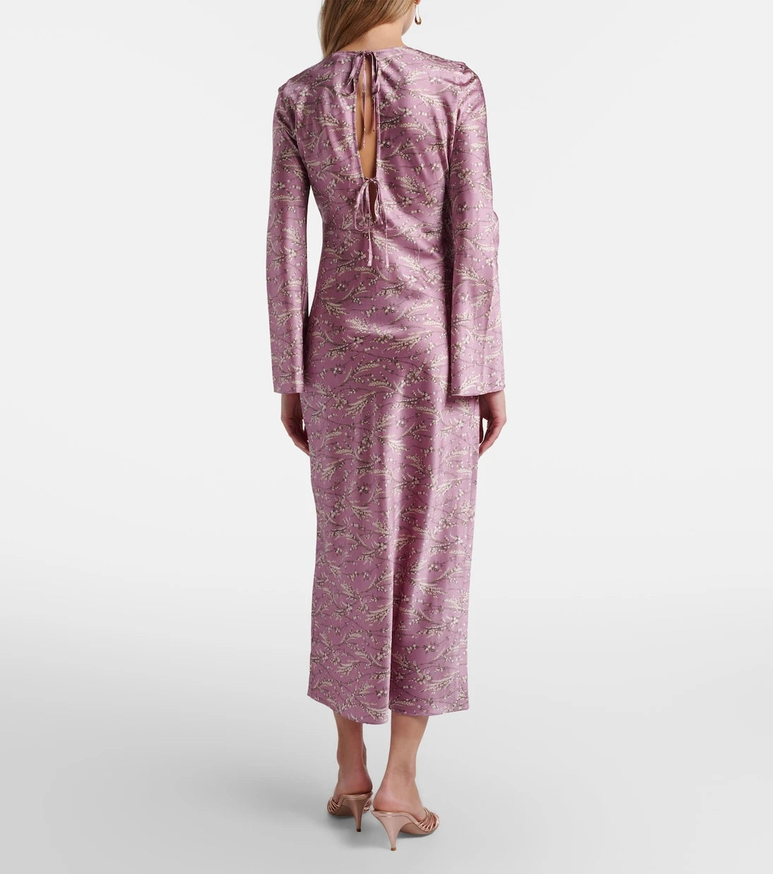 Veronica Beard - Gemma floral silk-blend satin midi dress