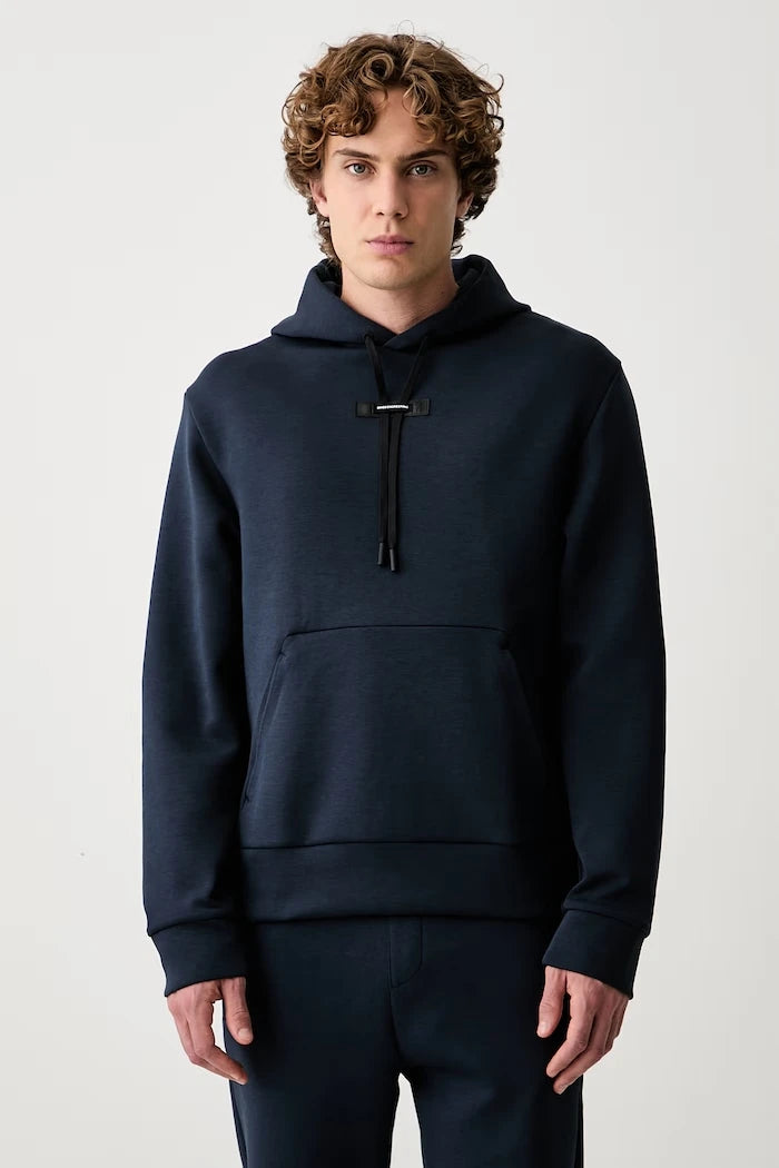 Pamuklu erkek kapüşonlu sweatshirt Focus Tech