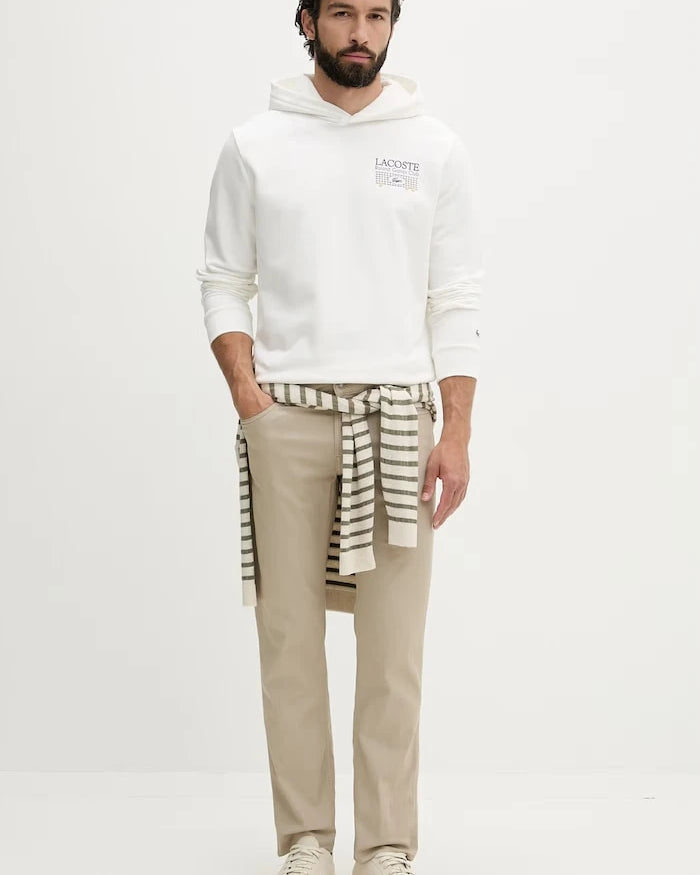 Lacoste erkek pamuklu kapüşonlu sweatshirt