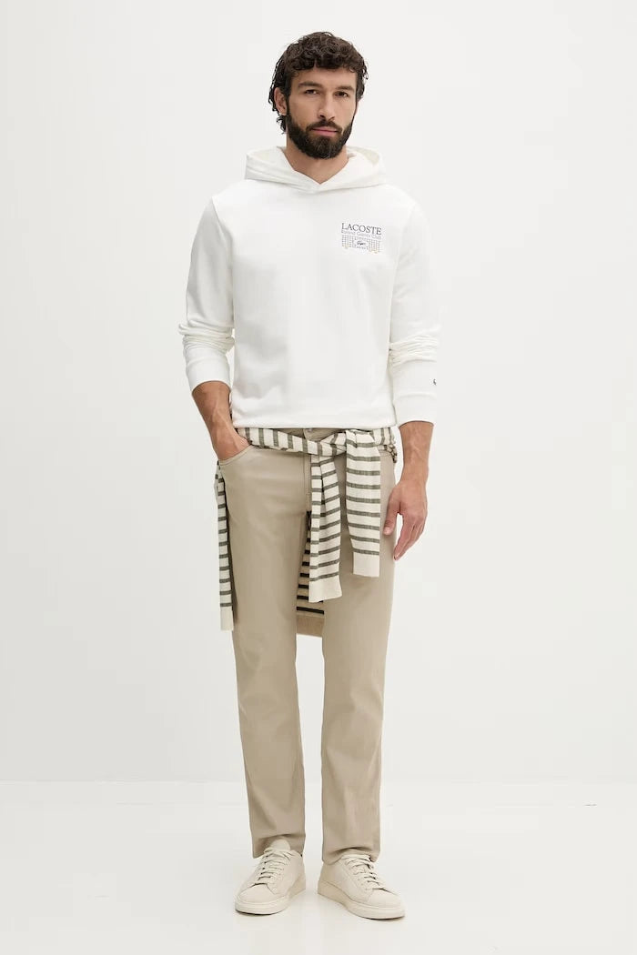 Lacoste суичър с качулка мъжки от памук
