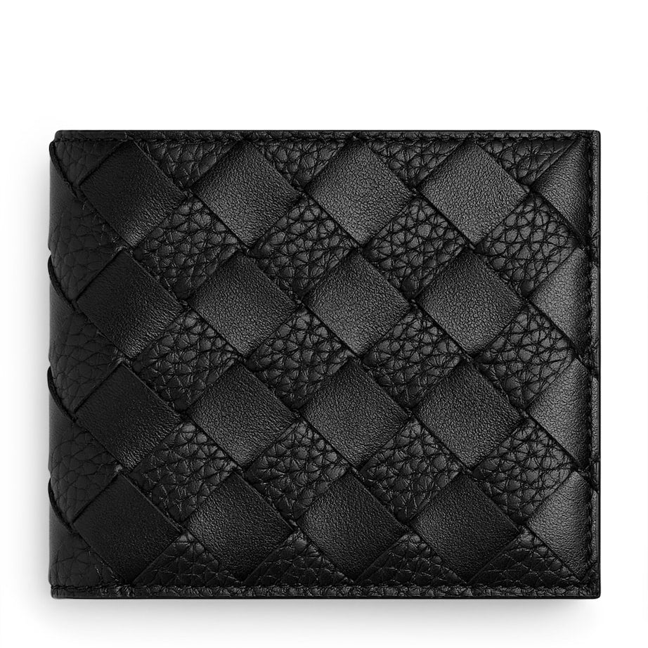 Leather Intrecciato Bifold Wallet