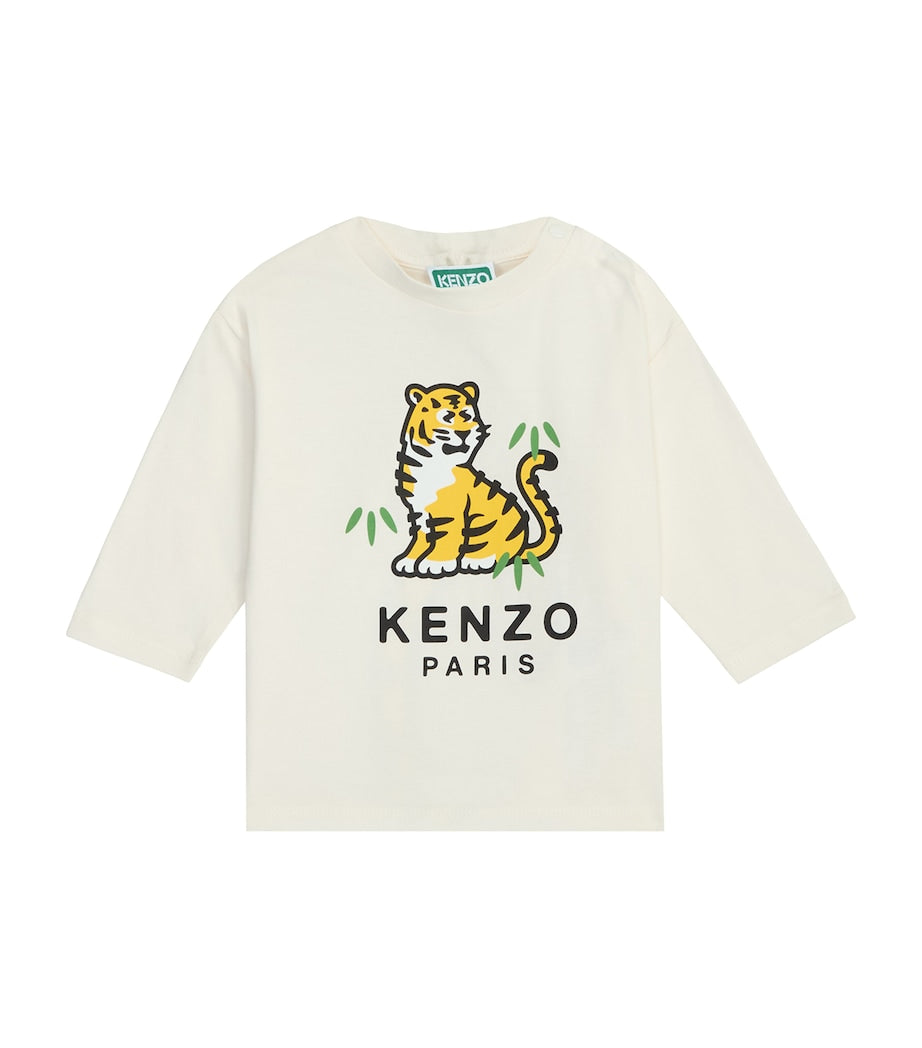 Kenzo Kids Cotton Logo T-Shirt (6-24 Months)