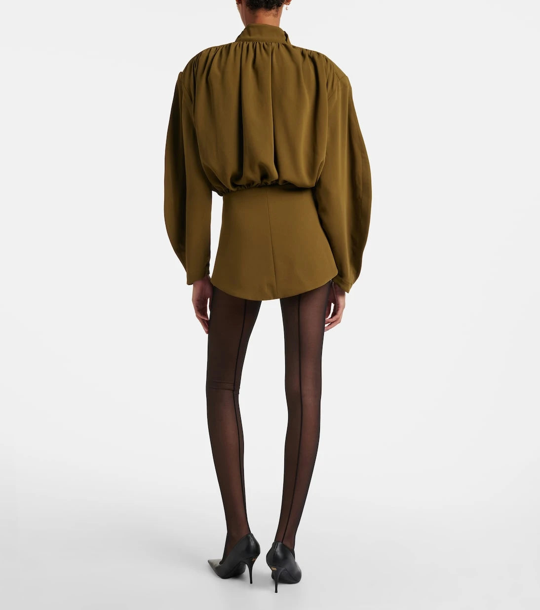 Mugler - بلوزة Hiver Russe من الكريب التويل - إصدار جديد