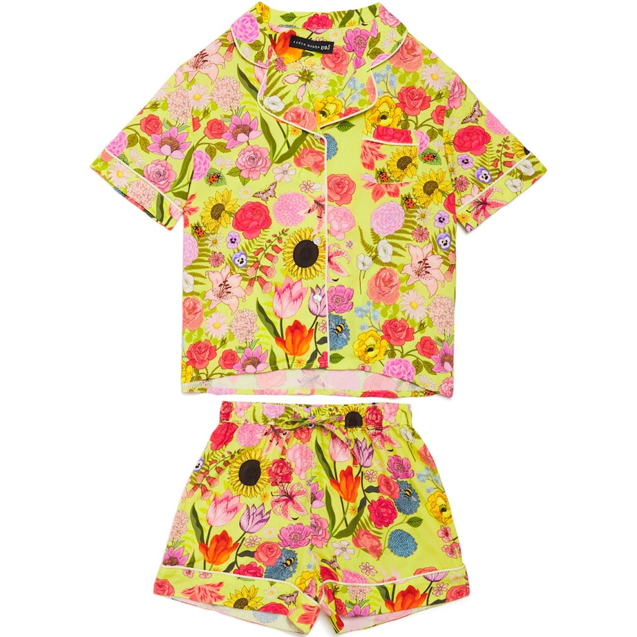 KAREN MABON KIDS Florist Print Short Pyjama Set (2-13 Years)