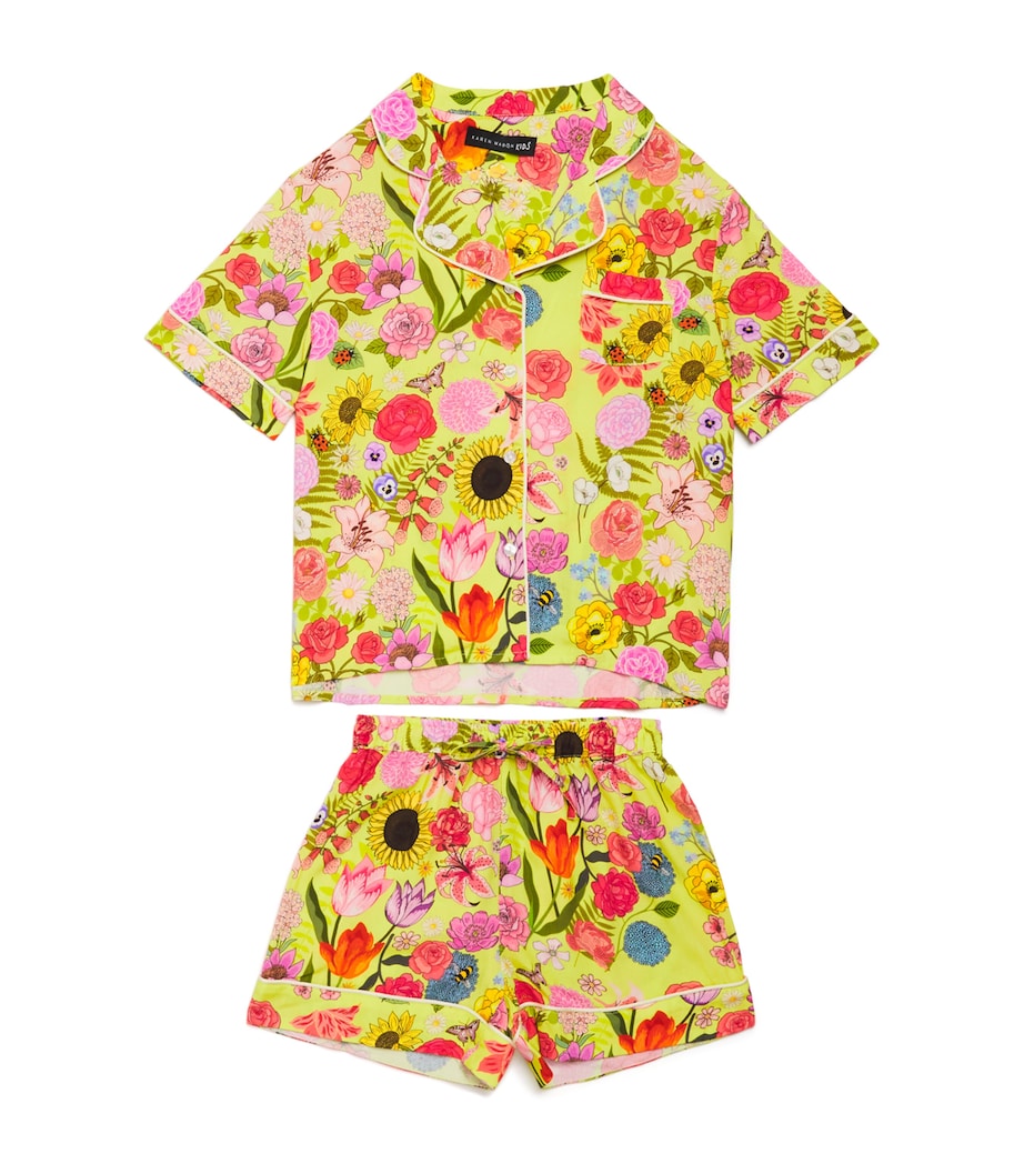 KAREN MABON KIDS Florist Print Short Pyjama Set (2-13 Years)