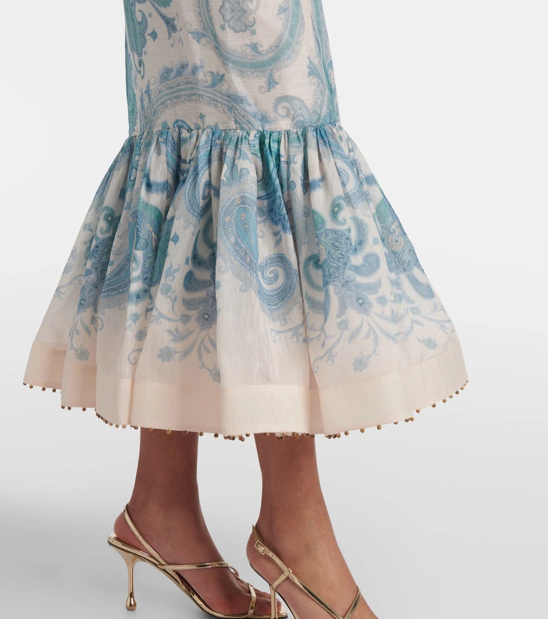 Zimmermann - Illuminate silk and linen cocktail dress