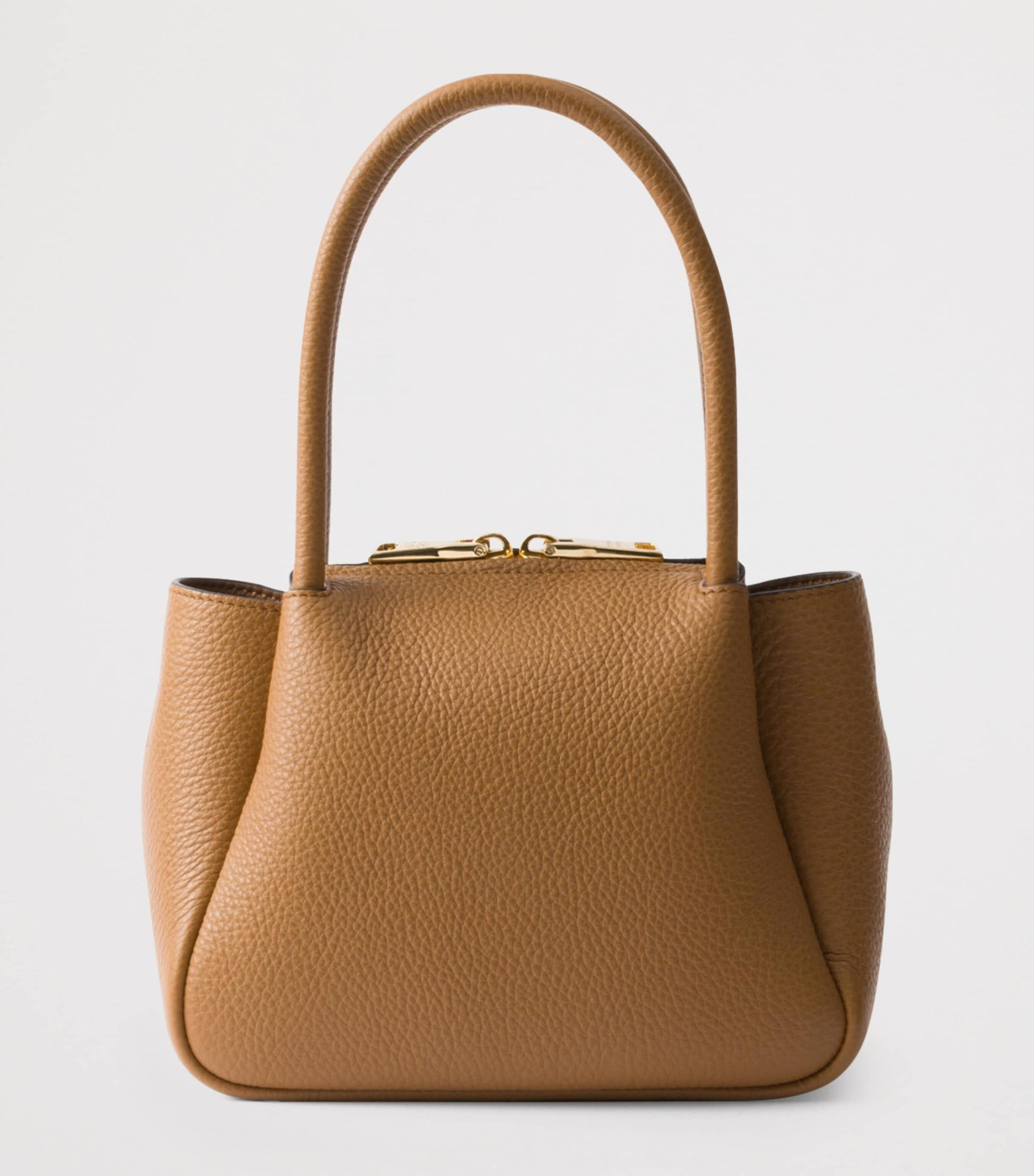 Prada Brown Mini Leather Top-Handle Bag