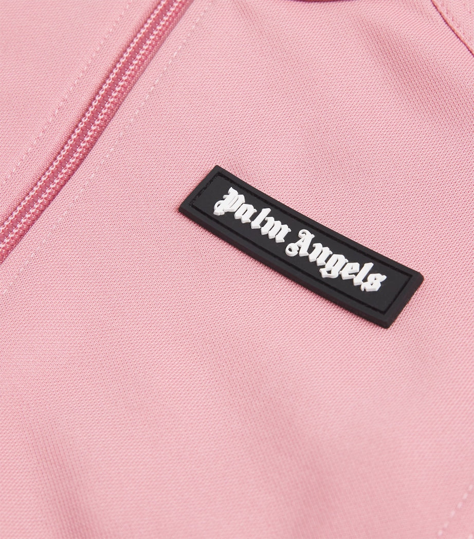 Palm Angels Kids Cropped Curved Logo Track Jacket (4-12 Years)