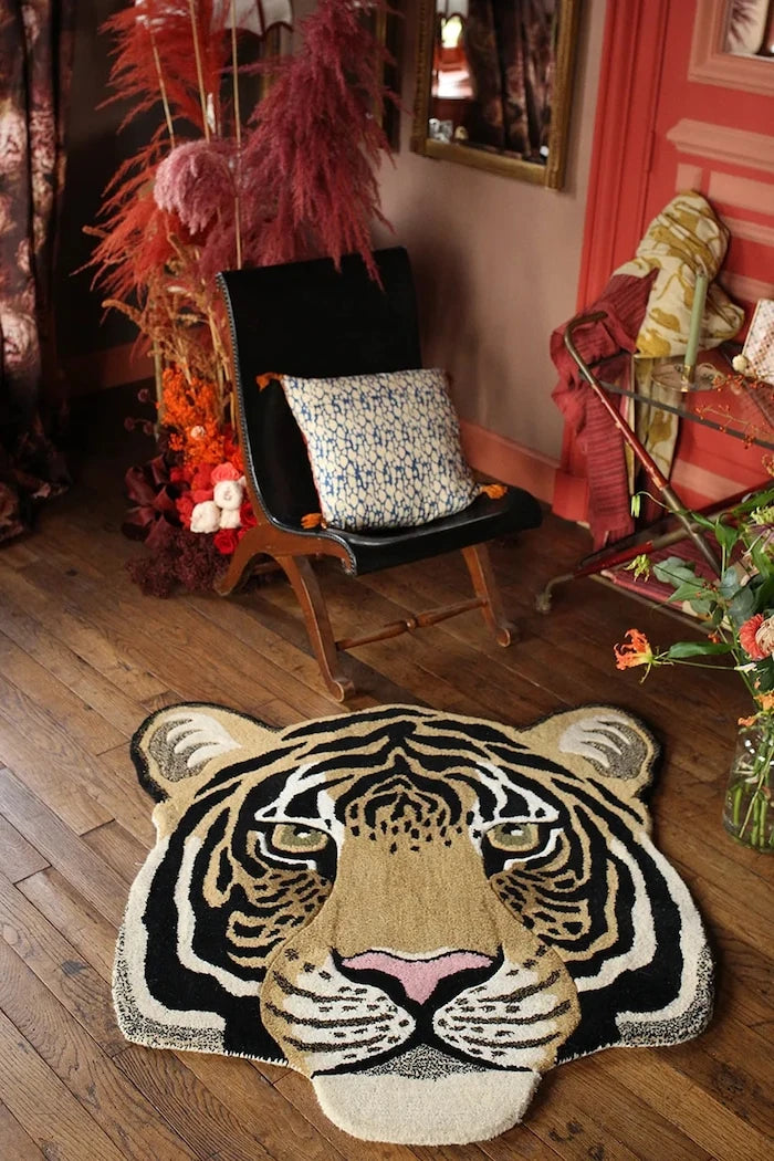 Вълнен килим Doing Goods Rajah Tiger Head