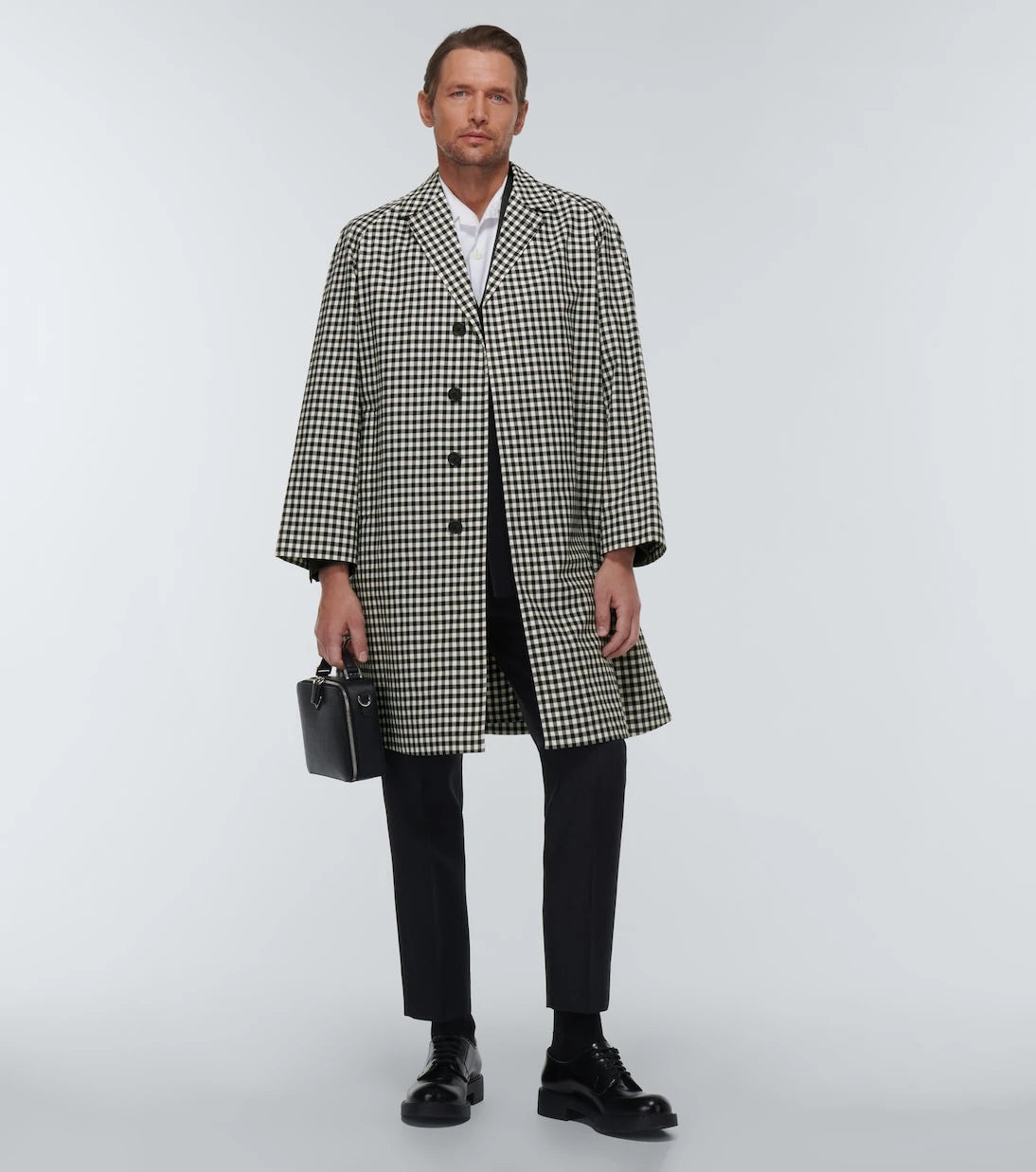 Prada - Ekose pamuklu trençkot
