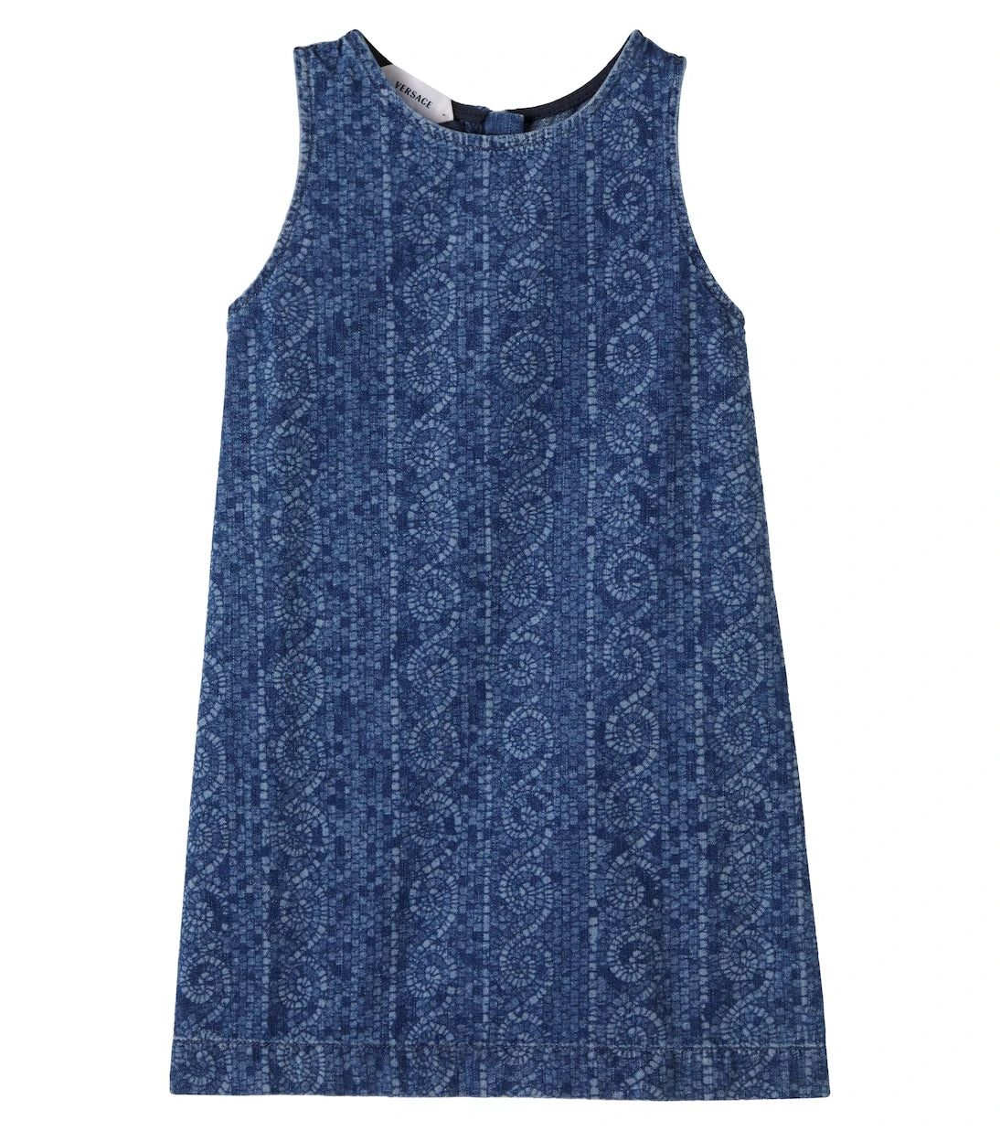 Versace Kids - Printed denim dress